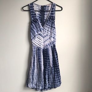 Forever21 Blue + White cutout Dress